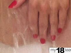 Tiny Teen Explores Sensual Pleasures at Home