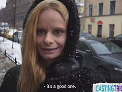 Oh man, that european cutie gets pussyfucked doggystyle in pov by the horny agent in her sex tape interview!