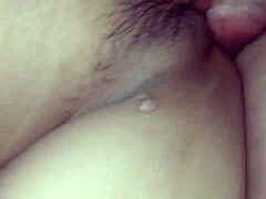 Fucking my girlfriend in missionary with a big cock