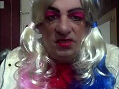 Bisexual Crossdresser Enjoys Tasting Own Piss in Homemade Clip