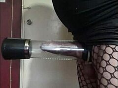 Bisexual crossdresser pumps up bigger for homemade fun suggesting more to come