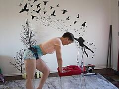 Intimate Yoga Lesson With Mature Brunette Instructor