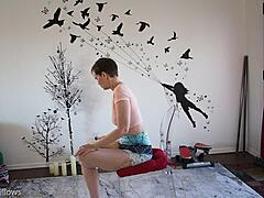 Intimate Yoga Lesson With Mature Brunette Instructor