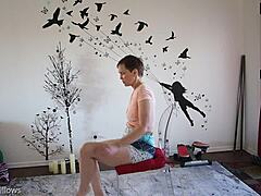 Intimate Yoga Lesson With Mature Brunette Instructor