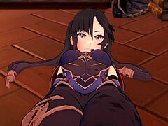 Mona From Genshin Impact Loves Handjobs And Cum In 3D Cartoon