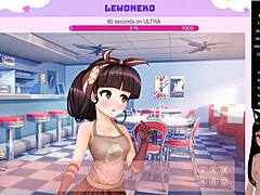 Vtuber Lewdneko plays Order Us naked with small tits