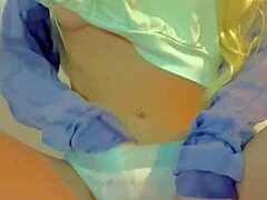 European Teen Masturbates In Lingerie To Orgasm