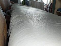 i fuck the hole in the bed mattress and ejaculate