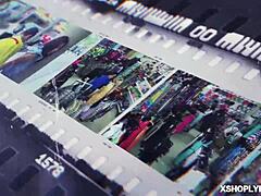 Dark-Haired Teen Fucked Doggystyle by LP Officer at Shop