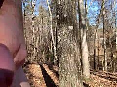 Hiking naked in the wild outdoors today