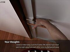 big tits girl meets john johnson in erotic game