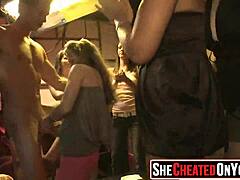 I joined horny milfs fucking at wild club orgy