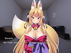 Fox Girl Masturbates To Ejaculation In Hentai Game Episode 3