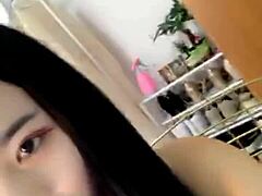 hot girl shows off massive cock in steamy live stream action