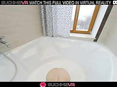 i'm naughty angie elif, deepthroating in the bathroom and getting hard fucked in vr, oh god it's so intense...
