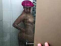 spying on my curvy wife bathing sexy