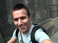 Titus and Lauro FUCK horny chick in PUBLIC threesome