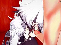 arlecchino blowjob in genshin impact pov fantasy