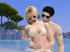 Beach Walk With Taylor And Joe In 3D Hentai Preview
