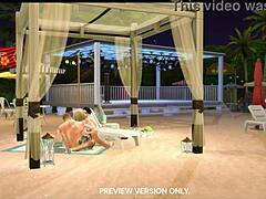 Beach Walk With Taylor And Joe In 3D Hentai Preview