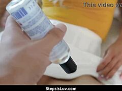 giving stepsis a massage that leads to blowjob with minxx marley.