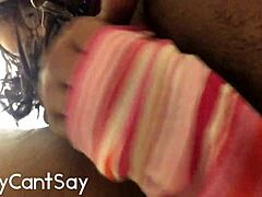 I am masturbating in my black panties to orgasm.