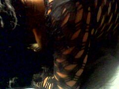 Young chubby brunette Navajo Tiff with natural big tits bent over in doggystyle lingerie