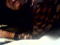 Young chubby brunette Navajo Tiff with natural big tits bent over in doggystyle lingerie