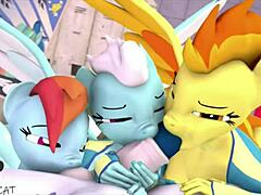 MLP Spitfire 3D合集，狂野动作超刺激