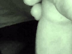 Slut wife with big ass sucks dick in home video