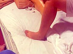 Vietnamese massage turns into a steamy teen threesome with sneaky voyeur vibes.