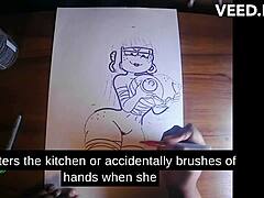 in the storage closet, an audiobook plays