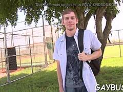 A man explores homosexual sex on manhub