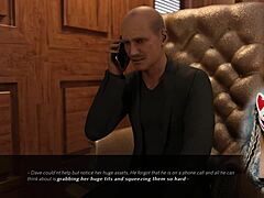 The sexy secretary flirts at the office