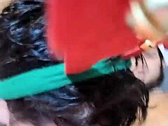 At the inn, they couldn't resist and fucked nonstop in the boyfriend's room.