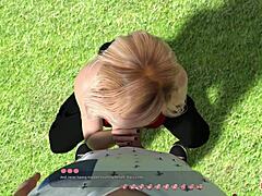 Ep23：史黛西户外口交，帮助曲线辣妹大奶喷水！