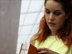 Redhead Student Intense Study Room Fuck