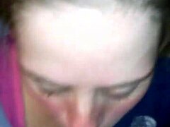 Pregnant wife giving an amazing blowjob