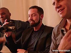 MariskaX interracial gangbang with busty babe Sexy Susi featuring double penetration