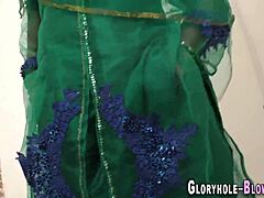 Cocksucking Babe Gets Drenched in Cum at Interracial Gloryhole with Intense Facial Finish