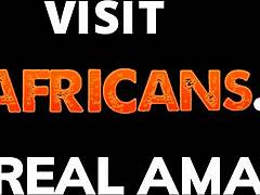 Hot Black African Couple Bangs Hard in Dorm Room