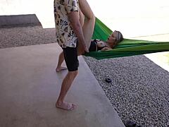 Oh, can you imagine fucking those big tits and feet in a public outdoor hammock with cumshot action?