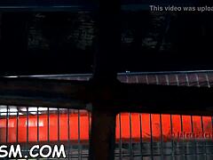 masked babe gets rough spanking real hard 😈