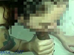 hey, check out this amateur doing deepthroat on big black monster cock with oral masturbation action
