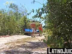 Tattooed Latino Cain Gomez Bred Outdoors