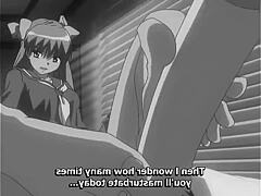 intriguing anime hentai footjob with cute characters