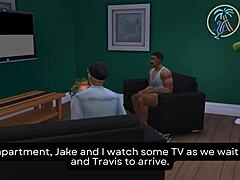 Owen and Jake drill the new neighbor couple in wild 4some