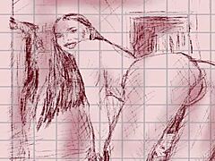 Drawing exuberant milf hentai