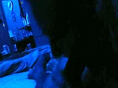 she's still sucking on that big black monster cock