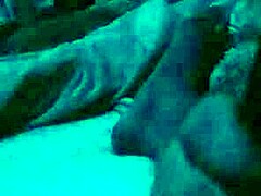 she's still sucking on that big black monster cock